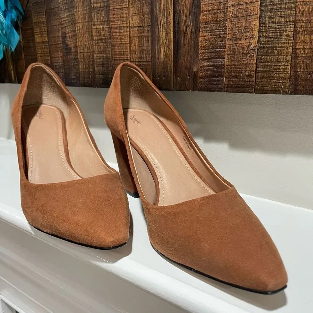 BOTKIER - Tabitha Pumps Heels Brown Suede 9.5 - Picture 2 of 11
